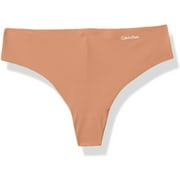 Womens Invisibles Thong Multipack Panty X-Large Plus Light Chestnut